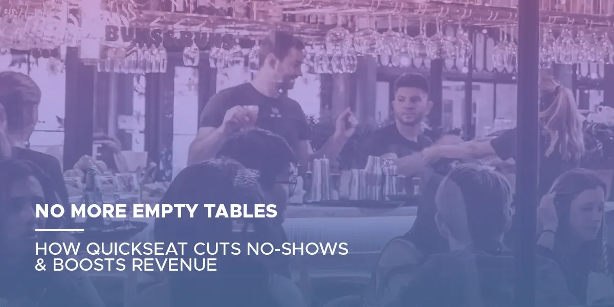 Restaurant manager using QuickSeat reservation system to reduce no-shows and keep tables full, improving revenue performance