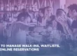 Restaurant host using QuickSeat to manage walk-ins, organize waitlists, and handle online reservations efficiently