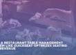 Restaurant staff using QuickSeat system to manage tables and improve revenue